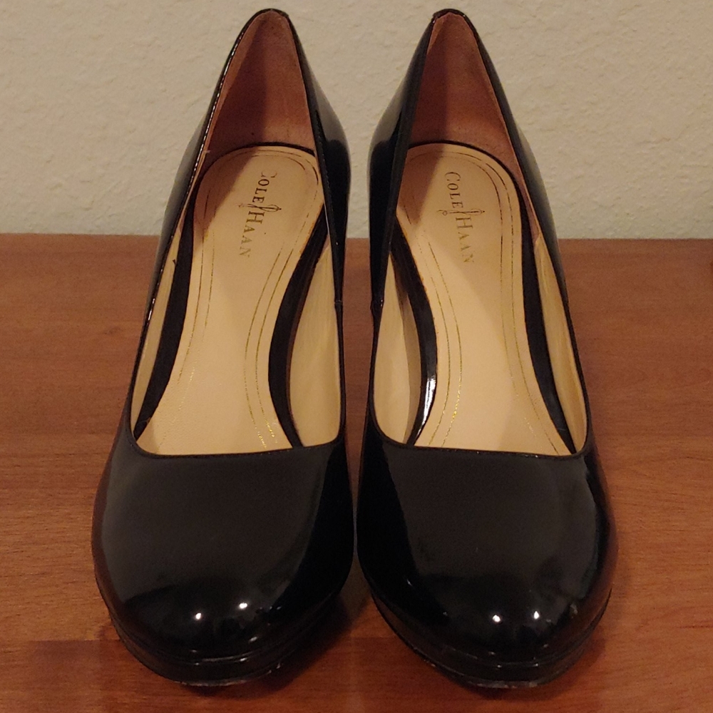 Cole Haan patent leather pumps with Nike Air